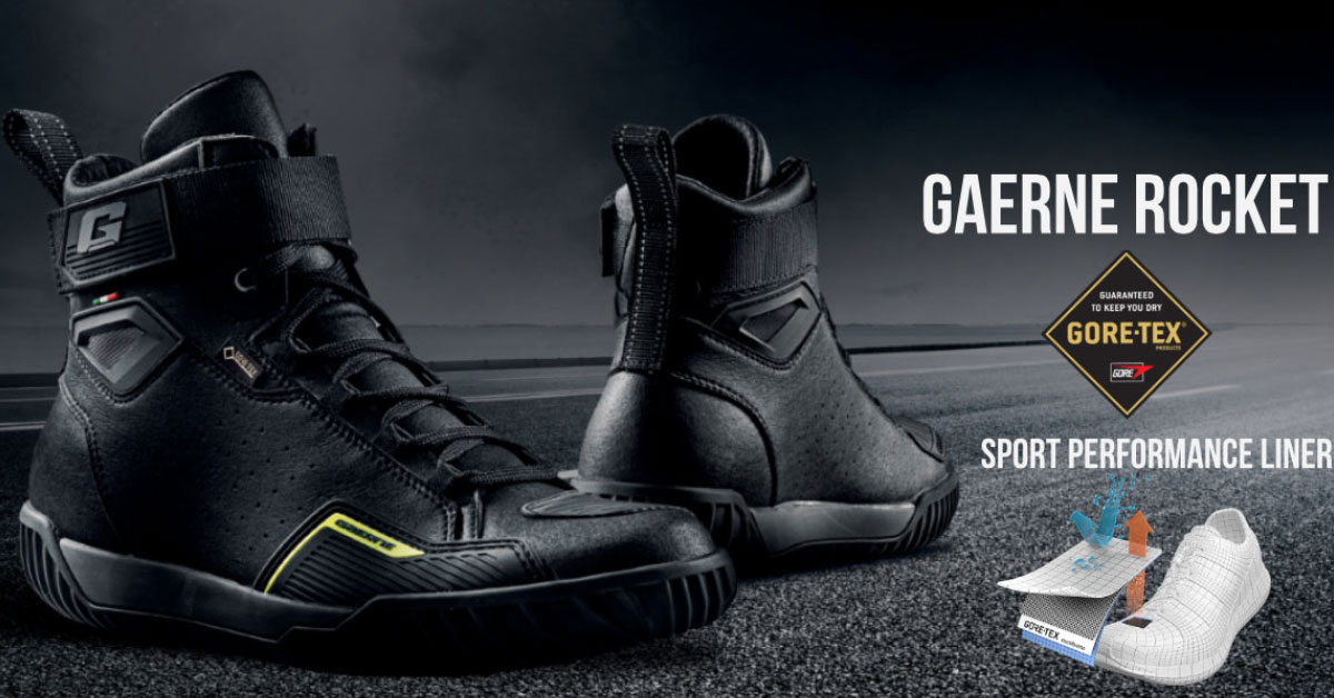 news-gaerne-rocket-goretex-1200-628 gaerne,rocket,goretex,schwarz,motorradschuhe,ebike,gaerne deutschland,zertifiziert motorrad Schuhe,